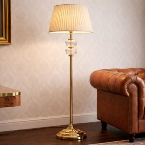 Fluted Dual Crystal Floor Lamp Model
