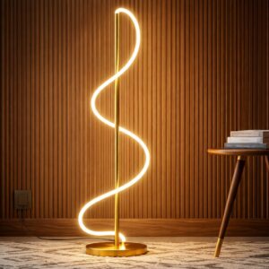 Serpentine Twist Minimalist Floor Lamp Model