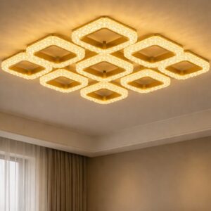 Crystal Harmony Dual Layer Led Ceiling Light