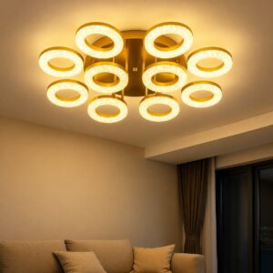 Crystal Radiance Ring Led Ceiling Light Model 8665 84