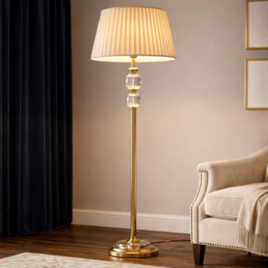 Dual Crystal Orb Floor Lamp (Model: L230)