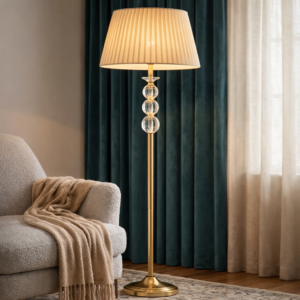 Triple Crystal Orb Floor Lamp (Model: L214)