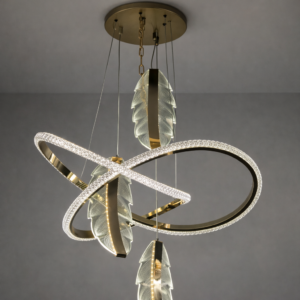 Golden Celestial Plume & Ring (Model - 7040)