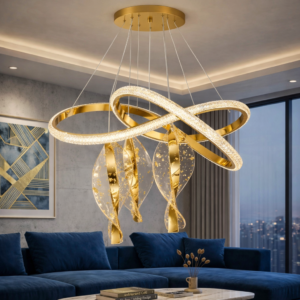 Golden Vortex & Crystal Ribbon (Model - 7050)