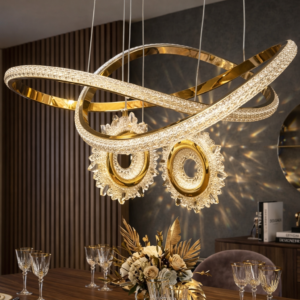 Radiant Interwoven Crystal Loop Pendant (Model - 7620)