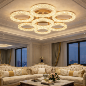Crystal Radiance Ring LED Ceiling Light (Model - 8665/5+1)