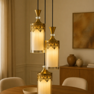 The Amber Glass Pendant (Model - D368/3)