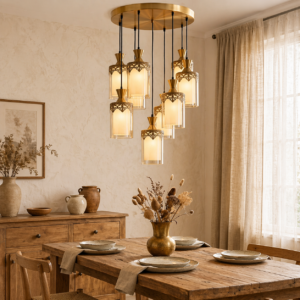 The Grand Golden Amber Cluster Pendant (Model - D368/10)