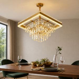 The Modern Square Multi - Tier Crystal (Model - 9624)