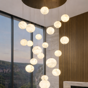 Alabaster Sphere Grand Cluster (Model - 8990)