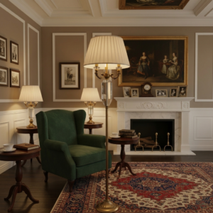 The Grandeur Triple Floor Lamp – Classic Illumination, Elevated Style (Model - 9821)
