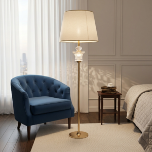 The Monarchine Floor Lamp – Regal Charm, Soft Radiance (Model - 9302)